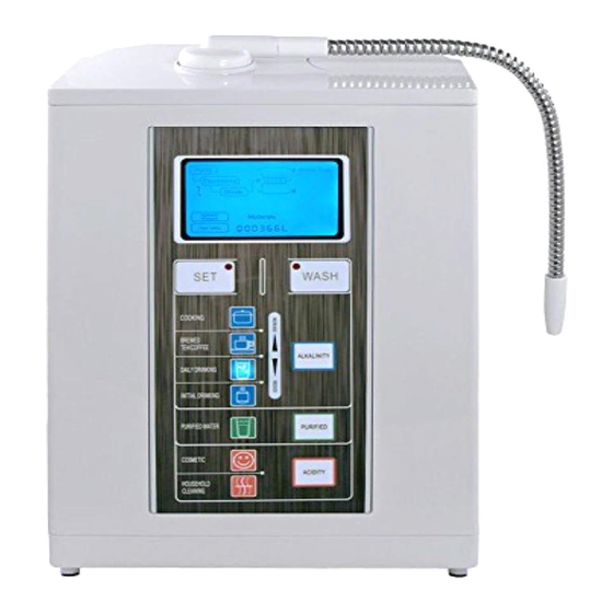 Air Water Life Aqua-Ionizer Deluxe 7.0 AWL-7000 Owner's Manual