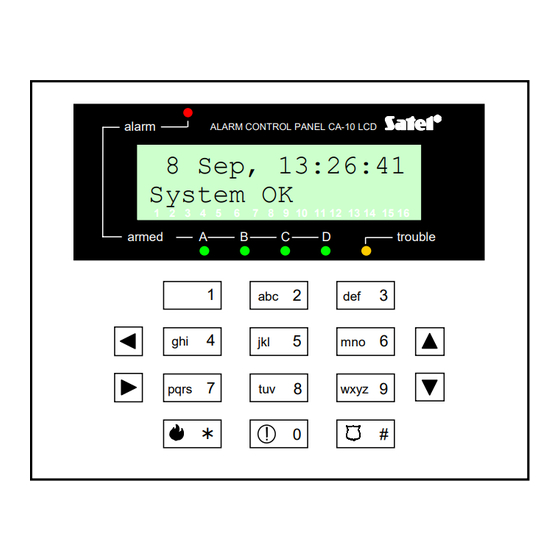 Satel CA10 plus User Manual