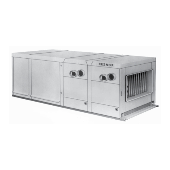 Reznor SSCBL Series Installation, Operation And Maintanance Manual