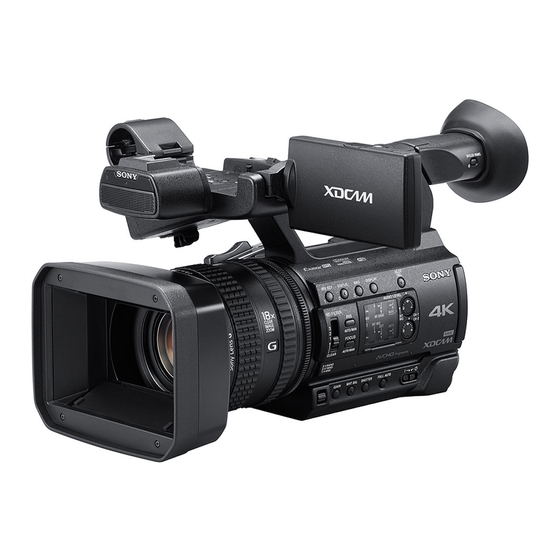 Sony PXW-Z150 Firmware Update