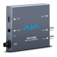 AJA ROI-DP Installation And Operation Manual