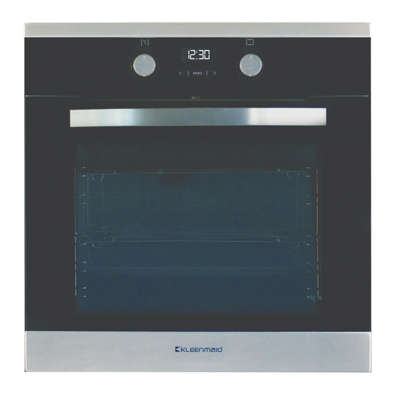 Kleenmaid OMF6030 Instructions For Use And Warranty Details