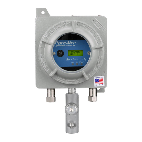 PureAire Monitoring Systems Air Check Advantage Ex Manuals