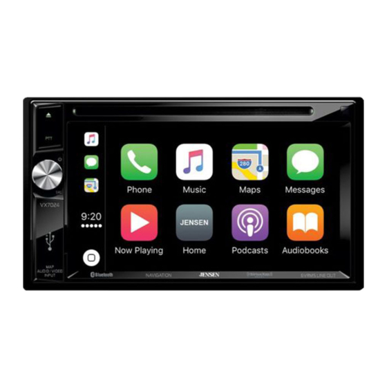 Jensen VX7024 Installation & Quick Start Manual