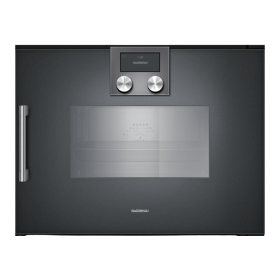 Gaggenau BSP2701.1 User Manual And Installation Instructions
