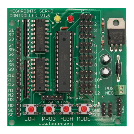 MegaPoints Controllers Servo Controller Manuals