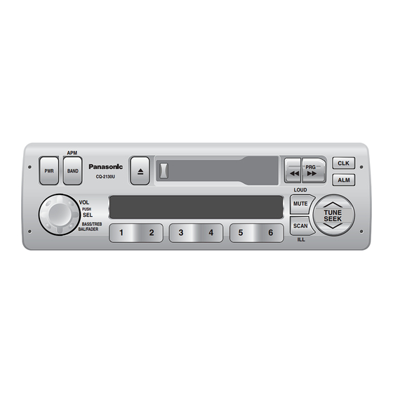 Panasonic CQ-2130 Operating Instructions Manual
