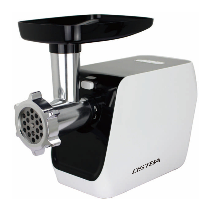 OSTBA MG-2750R - Meat Grinder Manual | ManualsLib