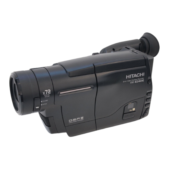 Hitachi VM-E330E Service Manual