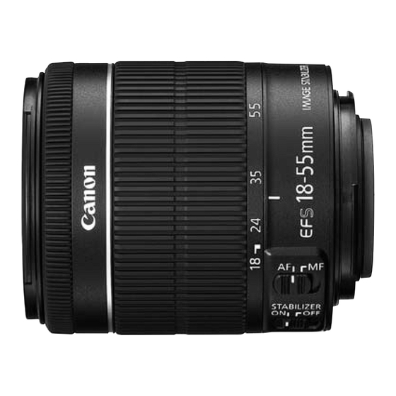 Canon EF-S18-55mm f/3.5-5.6 IS STM Instructions Manual