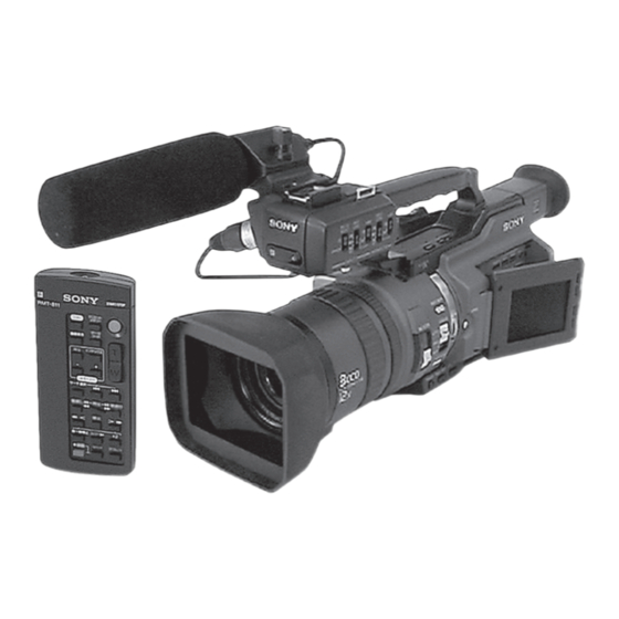 Sony DSR-PD150P Service Manual