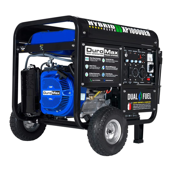 DUROMAX XP10000EH Quick Start Manual