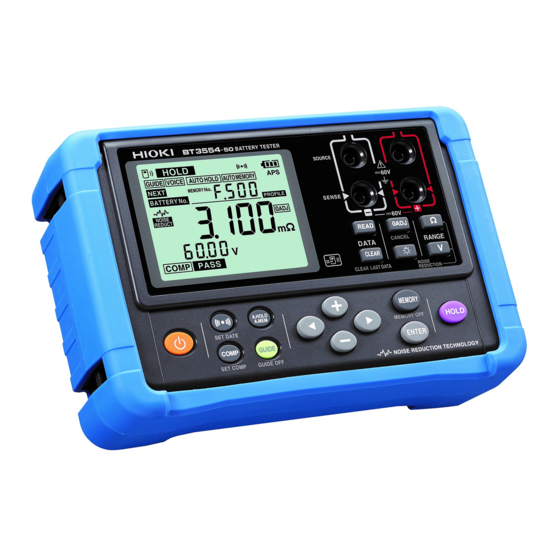 Hioki BT3554-50 Instruction Manual