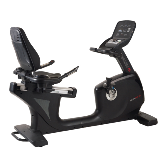 User Manuals: TOORX BRX R9500 Recumbent Exercise Bike