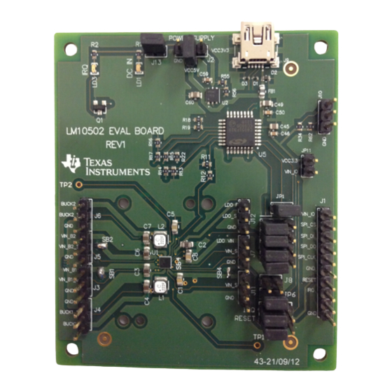 Texas Instruments LM10502 User Manual