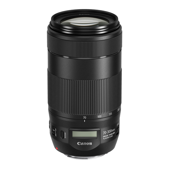 Canon EF 70-300mm f/4.5-5.6 IS USM Manuals