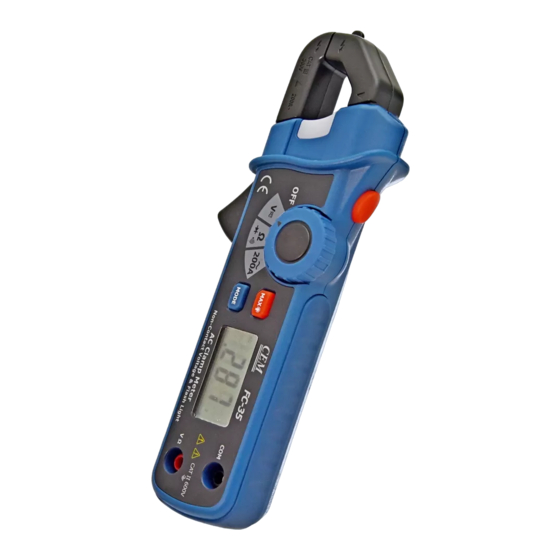 CEM FC-35 AC Clamp Meters Manuals