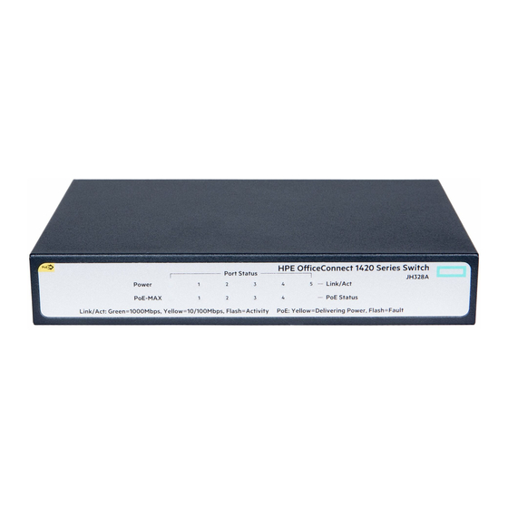 HPE OfficeConnect 1420 Series Manual