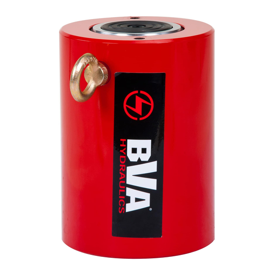 BVA Hydraulics HG10012 Instruction Manual