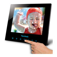Viewsonic DPG807BK - Digital Photo Frame User Manual