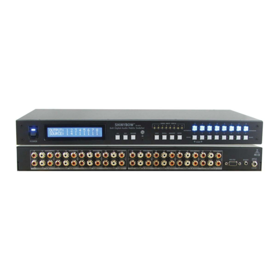 Shinybow USA SB-8804LCM Matrix Switcher Manuals