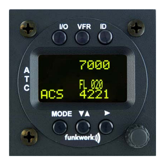 Funkwerk TRT800H-OLED Operation And Installation