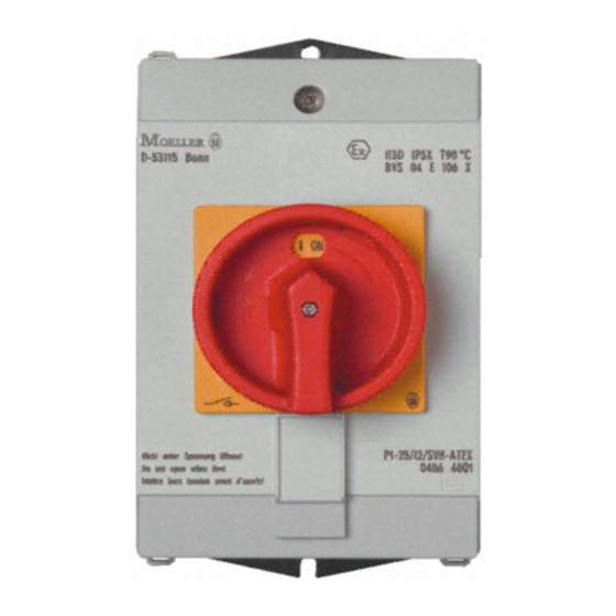 Moeller ATEX-I4 Series Installation Instructions