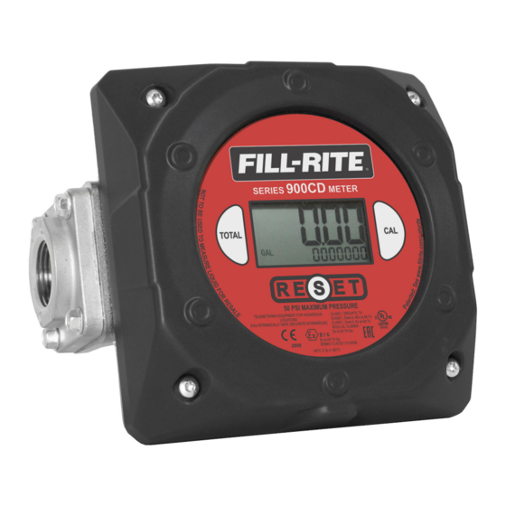 FILL-RITE 900CD Series Installation And Operation Manual