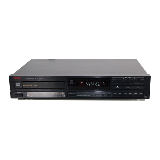 Luxman D-113D Service Manual
