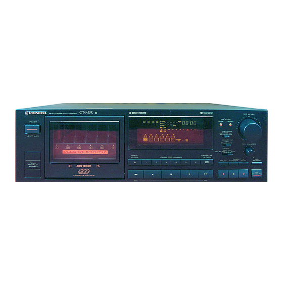 Pioneer CT-M5R Operating Instructions Manual