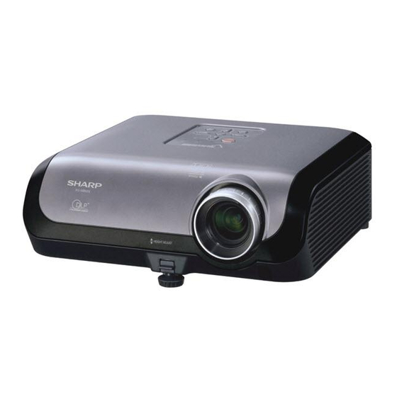 Sharp PG-MB66X - XGA DLP Projector Service Manual