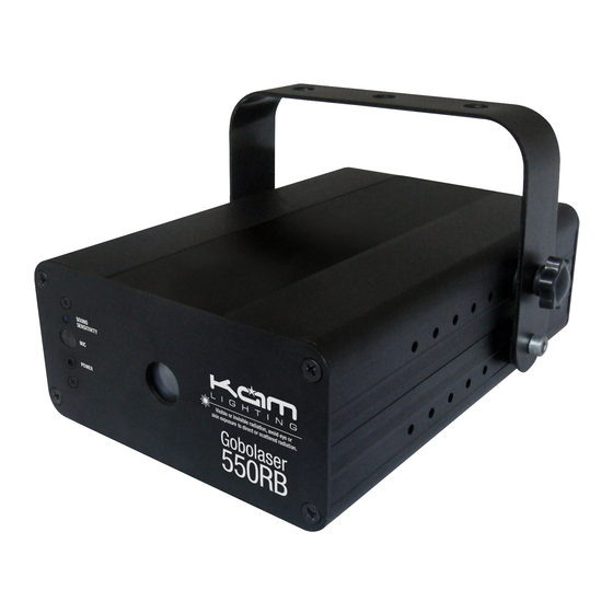 KAM Gobolaser 550RB Instruction Manual
