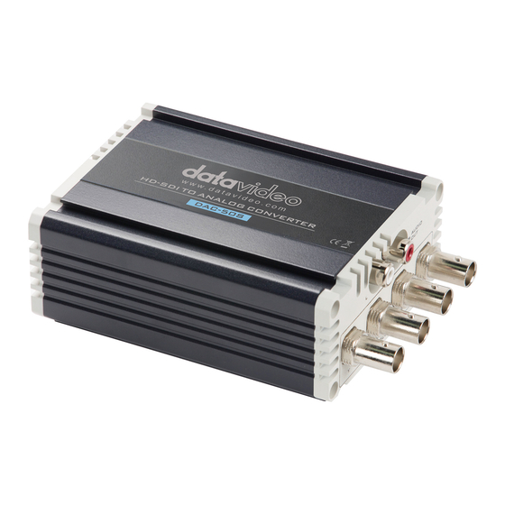 Datavideo DAC-50S Analog Converter Manuals