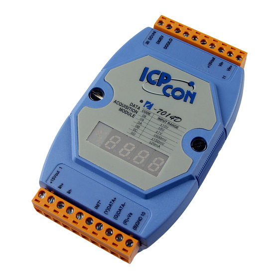 ICP DAS USA I-7014D Quick Start Manual
