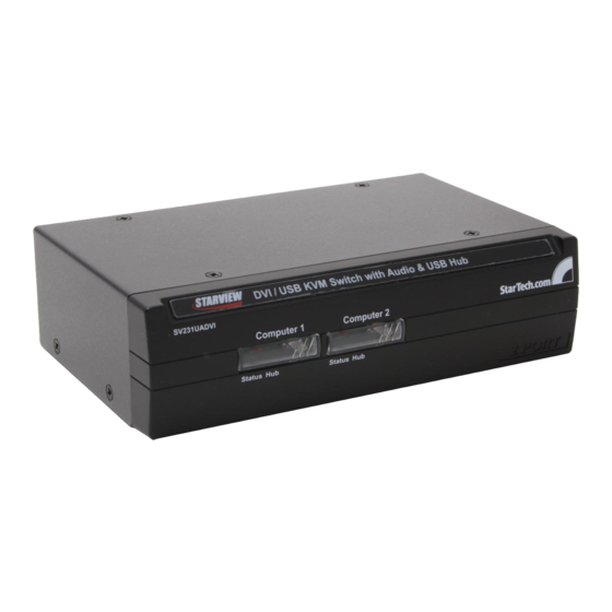 StarTech.com SV231UADVI Instruction Manual