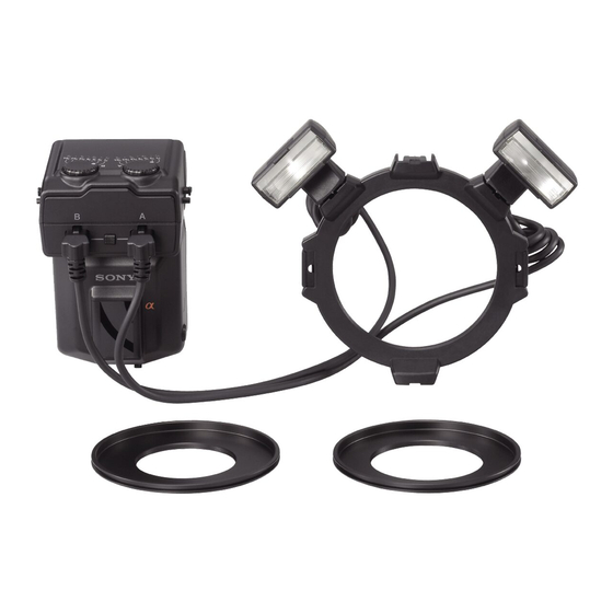 Sony MACRO TWIN HVL-MT24AM Flash Kit Manuals