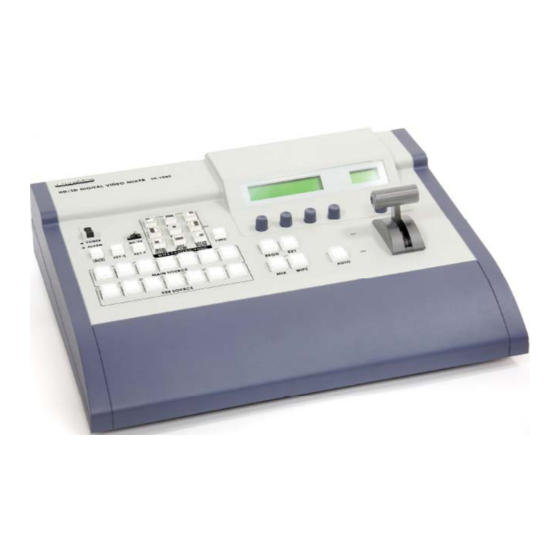 Datavideo SE-1000 Supplementary Manual