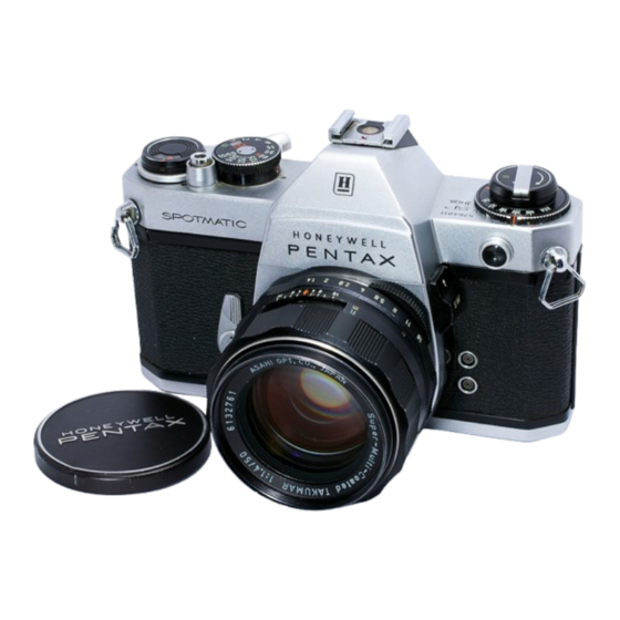 Honeywell Pentax Spotmatic IIa SLR Camera Manuals