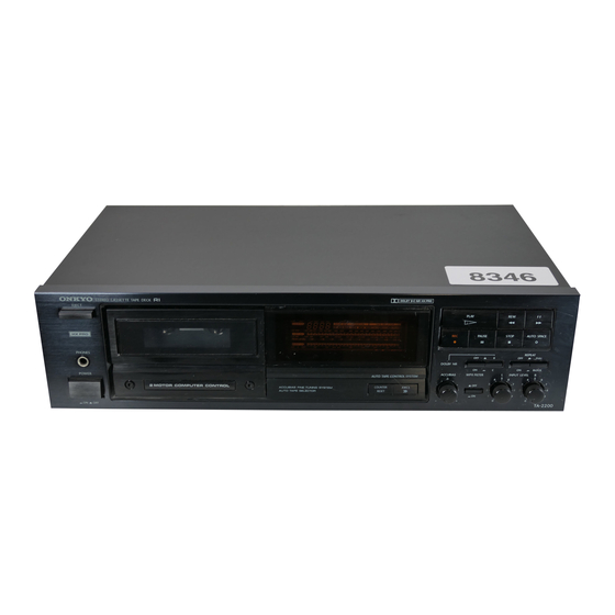 Onkyo TA-2200 Manuals