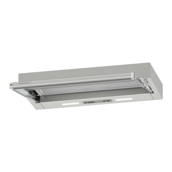 DeDietrich DHT3622X Instruction On Mounting And Use Manual