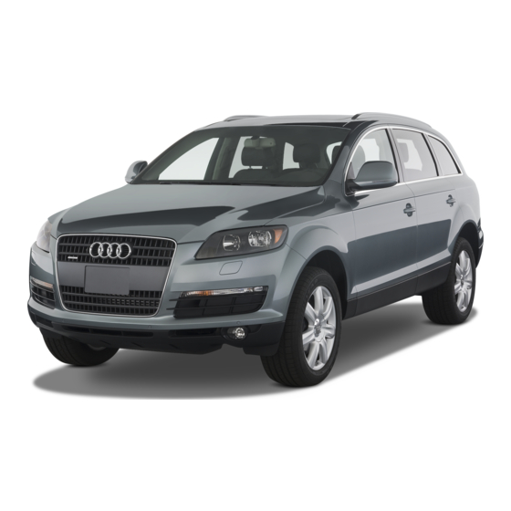 Audi Q7 Pricing And Specification Manual