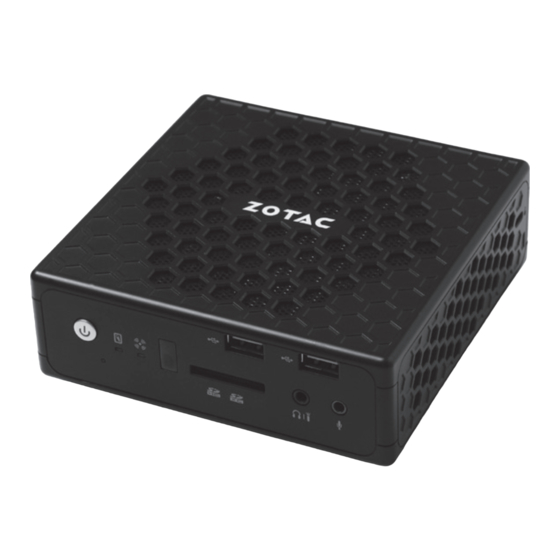 Zotac ZBOX nano User Manual