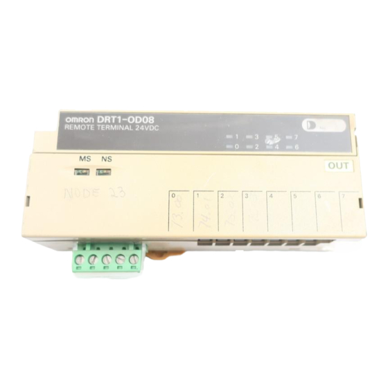 Omron DRT1-ID Quick Start Manual