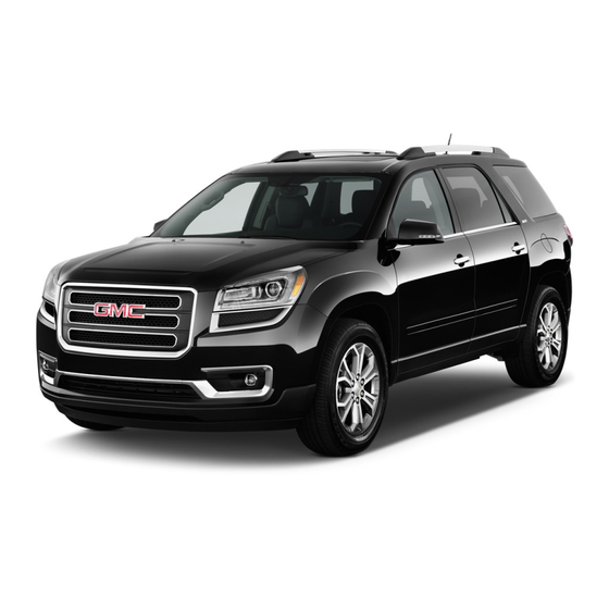 GMC Acadia 2014 Getting To Know Manual