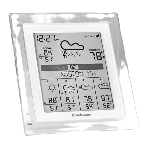 Brookstone WeatherCast Instruction Manual