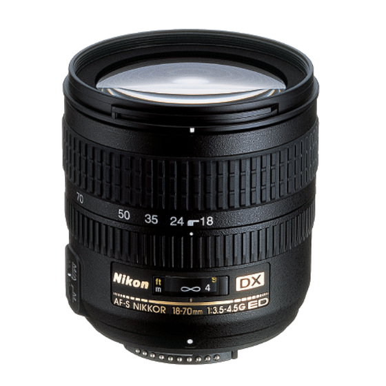 Nikon AF-S DX IF-ED Specifications