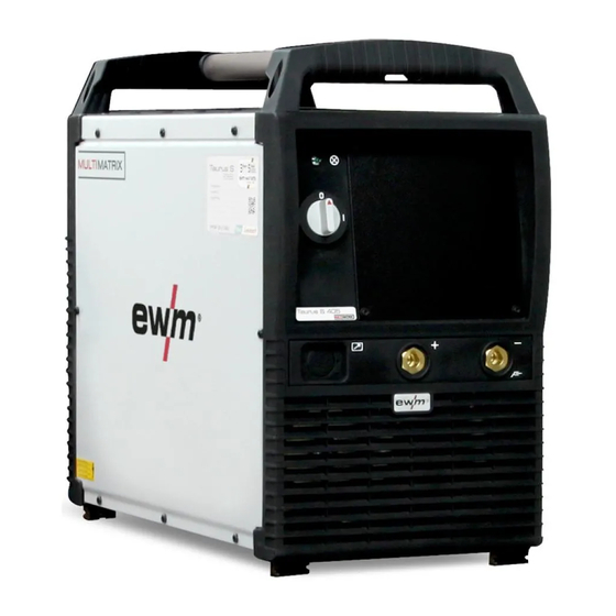 EWM Taurus 355 Synergic S TDM Operating Instructions Manual