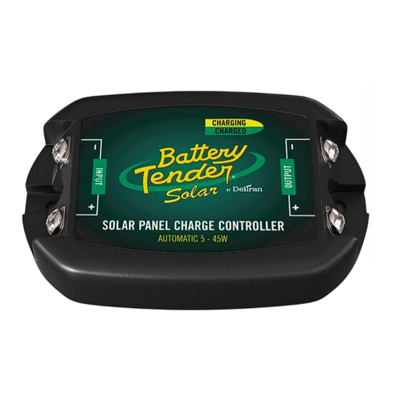 Deltran Battery Tender Solar Junior Important Safety Instructions