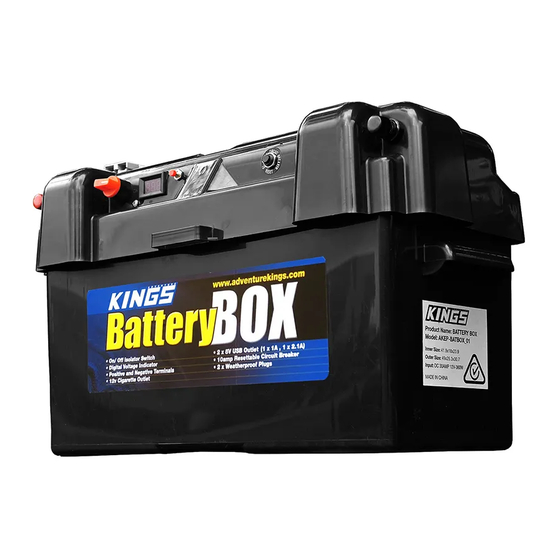Adventure Kings Battery Box User Manual