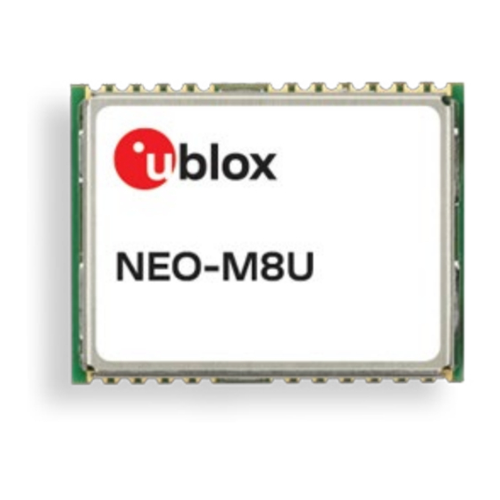 u-blox NEO-M8U Hardware Integration Manual